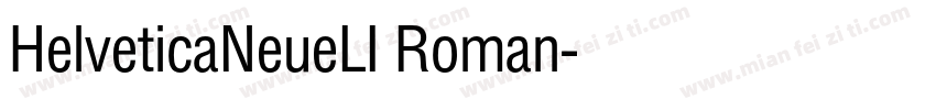 HelveticaNeueLI Roman字体转换